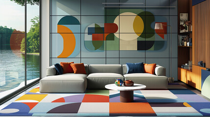 Modern living room interior 