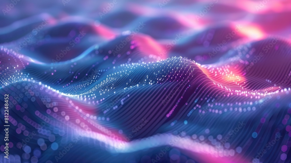 Poster technology abstract futuristic background for internet business ai generated