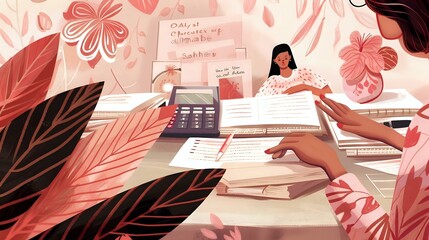 Desk of a Mortgage Originator with Personal Touches