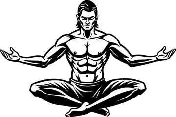 person meditating in yoga pose