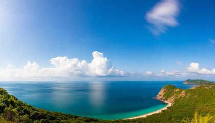 panorama blurred blue sky sea bokeh hd background wallpaper desktop wallpaper