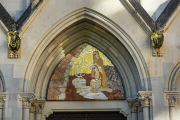 Basilica of Our Lady of Geneva (Basilique Notre-Dame de Geneve, 1857) Roman Catholic church and...