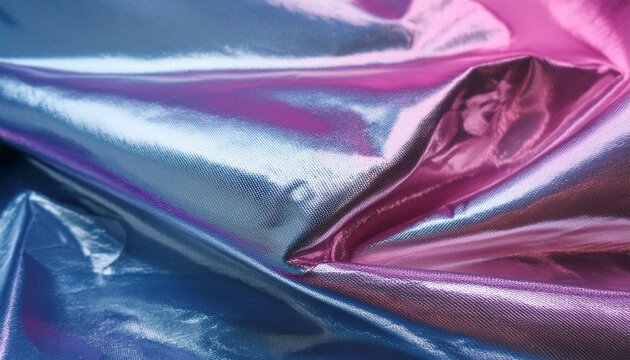 fond texture comme un drap satine de soie matiere metallique irisee couleurs degrades rose violet et bleu argente holographique fond pour conception et creation graphique