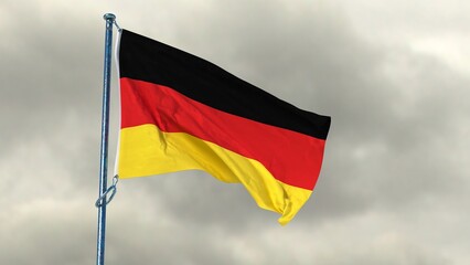Flag of Flag Germany on the mast