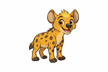 hyena cartoon vector illustration