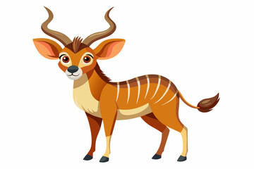  ibex cartoon vector illustration