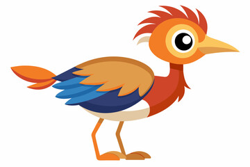 jacana bird cartoon vector illustration