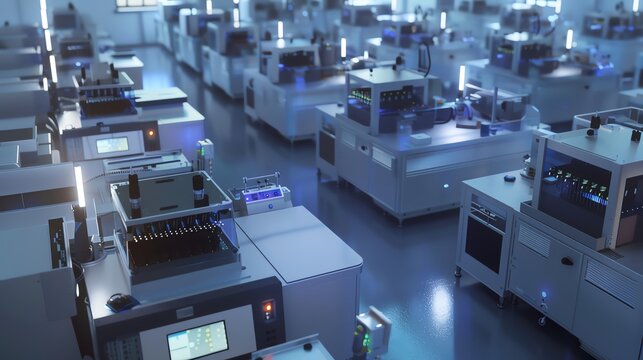 Visualize a series of photolithography steppers in a mass production setting