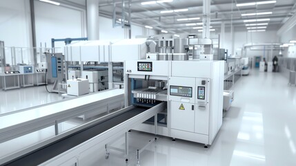 An ALD machine at the end of a production line