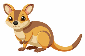 kangaroo rat cartoon vector illustration