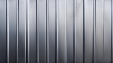 Elegant Vertical Metal Curtains with a Reflective Silver Texture
