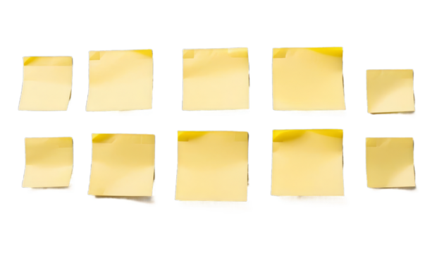 post white yellow transparent sticky note background paper reminder message blank pin office business memo empty post-it pad adhesive stick board announcement notepaper list remind sticker