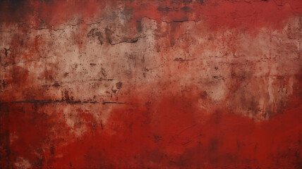 Obraz premium red concrete wall with various coats and fading
