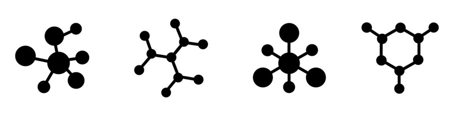 molecule, atom science icon