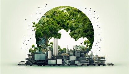 Ecological Renewal The Tree of Sustainability in Recycling's Embrace