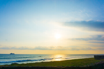 Long Exposure of Soft and colorful sunset
