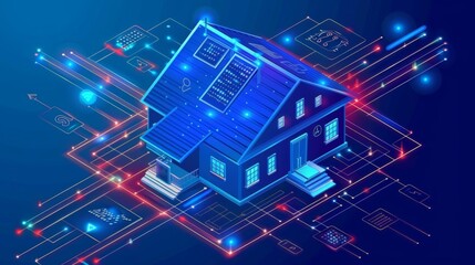 Smart homes and iot. home automation systems and ai assistants revolutionizing residential living