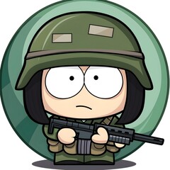 South Park Style Woman Warrior A Soldiers Tale of Combat and Conquest