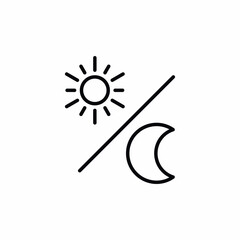day night switch icon sign