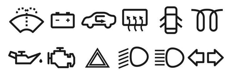 car dashboard icon