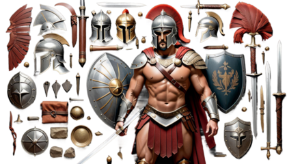 military spartan realistic illustration greek soldier art antique ancient armor warrior sword shield armoring mediaeval army sparta courageous wallpaper war king helmet knight masculine general