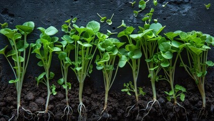 A series of images demonstrating the various ways blank seedlings can be incorporated into culinary dishes, enticing food enthusiasts.