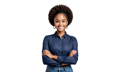 looking american crossed standing woman arms smiling girl ng camera happy businesswoman african portrait successful blacktransparency afro boy people children smile hair person business expression - Powered by Adobe