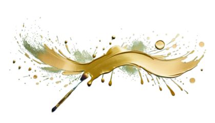 illustration amazing gold design brush stroke green year merry background paint happy abstract texture christmas watercolor shining new project foil anniversary aurum bright card clean colours