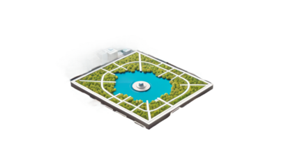 large geofencing miniature use geo placed as prominently logistics pin security model technology city marketing stylized service urban digital global positioning system tracking location smart mobile