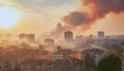 City Smoke Rises High