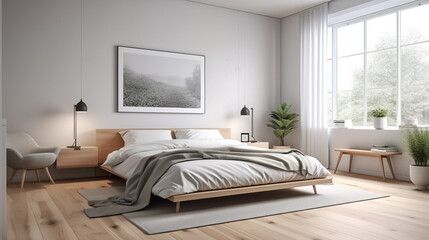 Beautiful Modern minimalist bedroom design