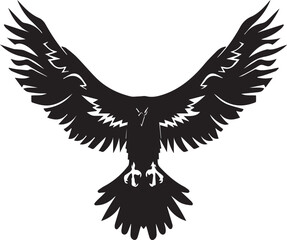 eagle on white