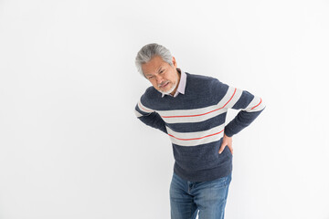 疲れたシニア男性