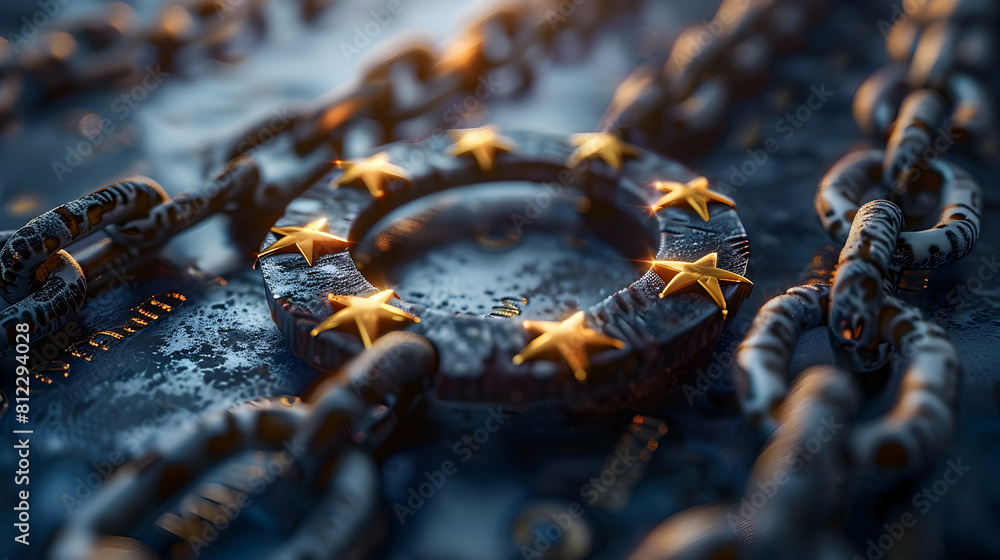 Aufkleber enhancing data security: implementing gdpr compliance with realistic illustration of a company updat