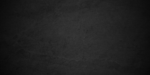 Black stone wall texture grunge rock surface. dark gray concrete background backdrop. wide panoramic banner. old wall stone for dark black distressed grunge background wallpaper rough concrete wall.