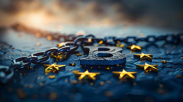 Photo realistic image of A company updating policies to ensure GDPR compliance, focusing on enhancing personal data security GDPR Compliance Concept in Stock Photo