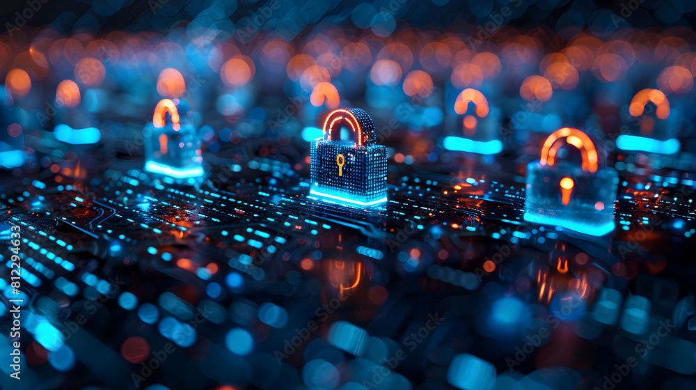 Aufkleber privacy enhancing technologies: tech companies boosting security and compliance with photo realistic