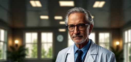 A senior male doctor at the hospital.