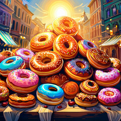 There are a lot of donuts that look delicious