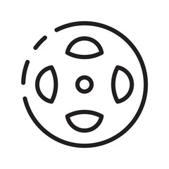 Clutch Friction Parts Line Icon