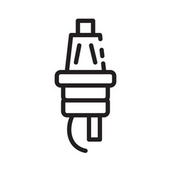 Car Part Plug Line Icon