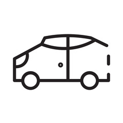 Car Transport Vehicle Line Icon