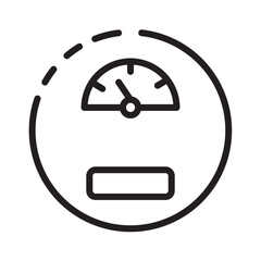 Part Speed Speedometer Line Icon