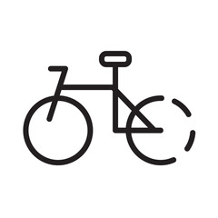 Activity Bicycle Tourism Line Icon
