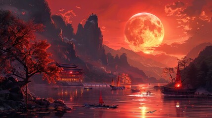 Fantasy Art with a Touch of Chinese Influence