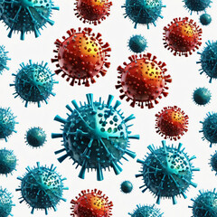 virus isolated on simple background