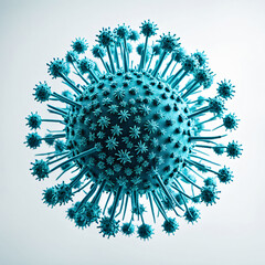 virus isolated on simple background