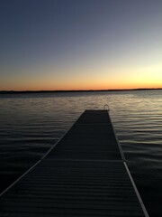 sunset at dock 