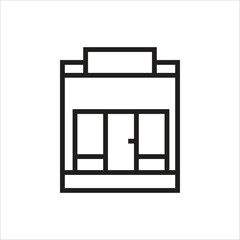 store vector icon line template