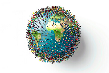 World Population Day presented in a stylish mockup on a white background.